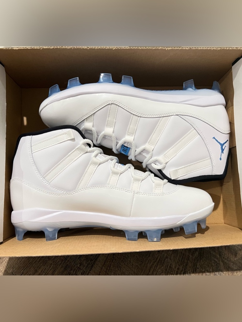 Nike Air Jordan 11 Retro MCS Baseball Cleats Legend Blue / Columbia